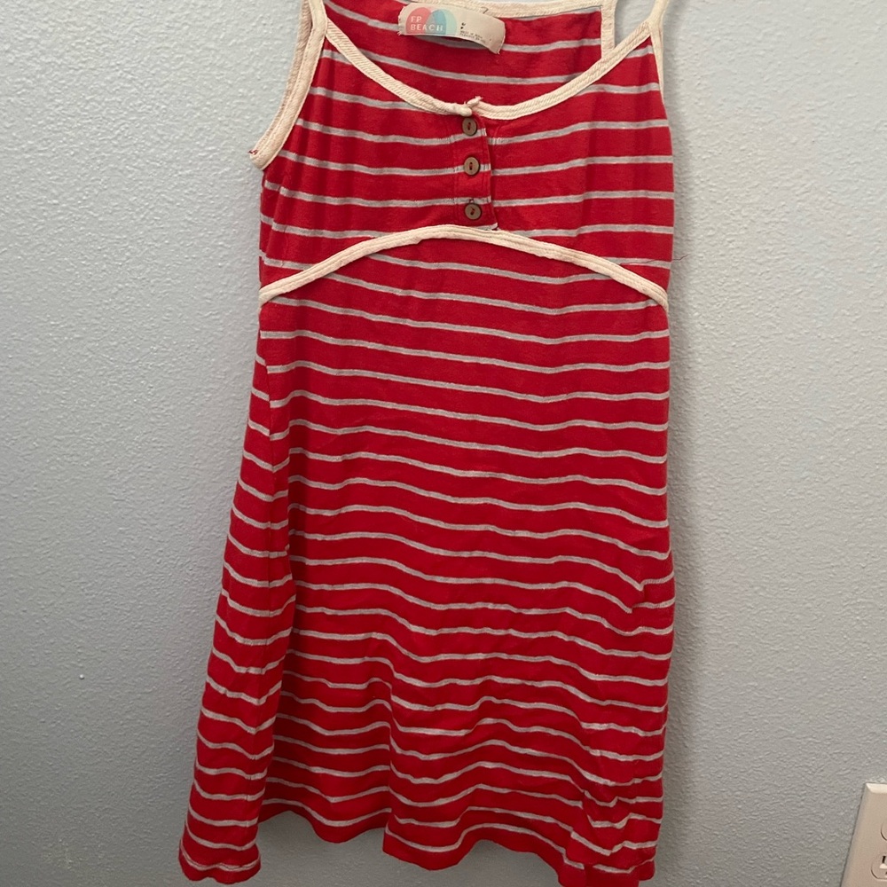 Free People Red White and Blue Striped Dress